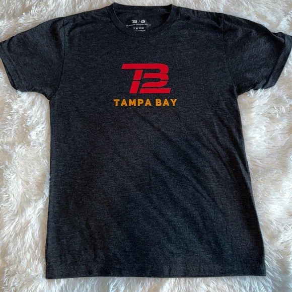Tom Brady (TB12) Tampa Bay Authentic T-shirt. Unisex- Heathered black - Picture 1 of 2